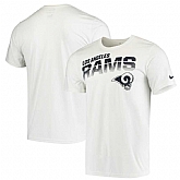 Los Angeles Rams Nike Sideline Line of Scrimmage Legend Performance T-Shirt White,baseball caps,new era cap wholesale,wholesale hats